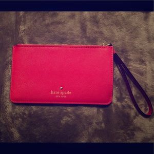 New kate spade Red Wallet/Wristlet